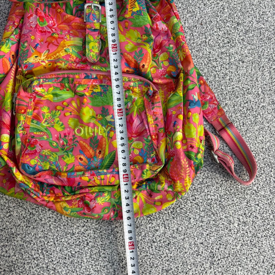 오일릴리 플라워 빈티지 백팩 0409J 상품이미지9