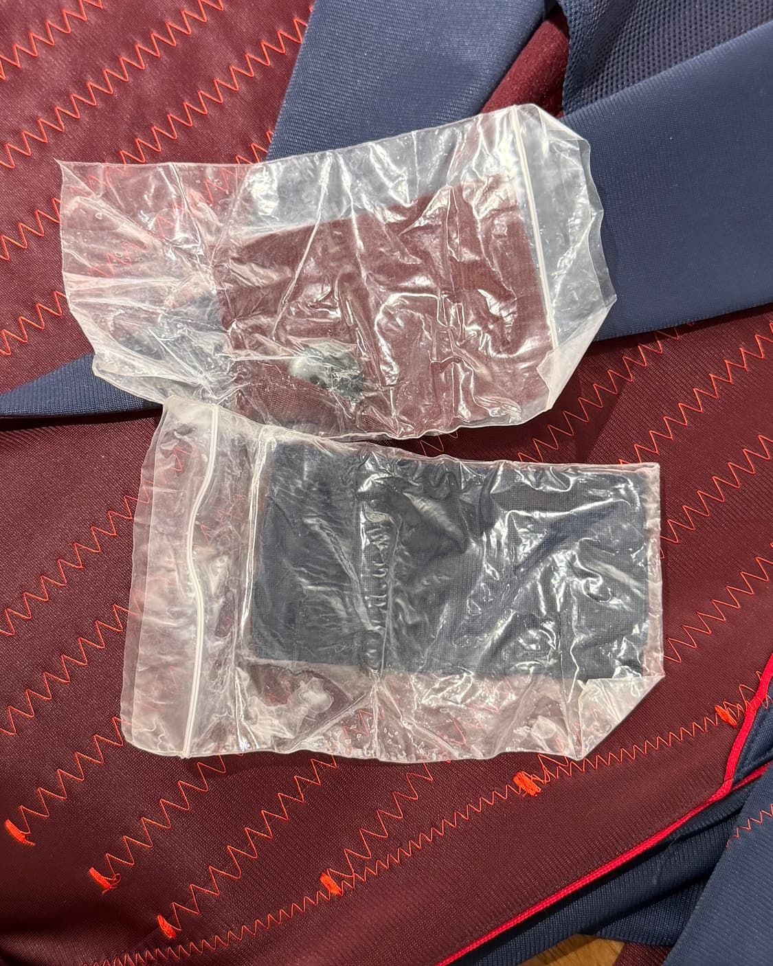 준야 와타나베 맨 레드 블루 배색 스티치 디테일 블레이저 상품이미지10