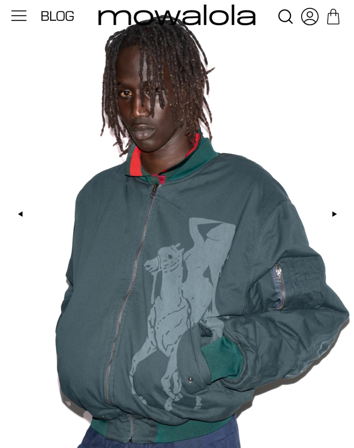 [급구] mowalola ATL Reversible bomber [M] 상품이미지1