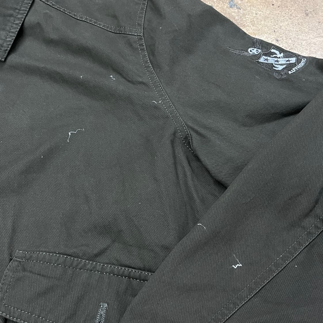 [정품/4xl] Jeep 블루종 봄버 자켓 카키 b15 상품이미지5