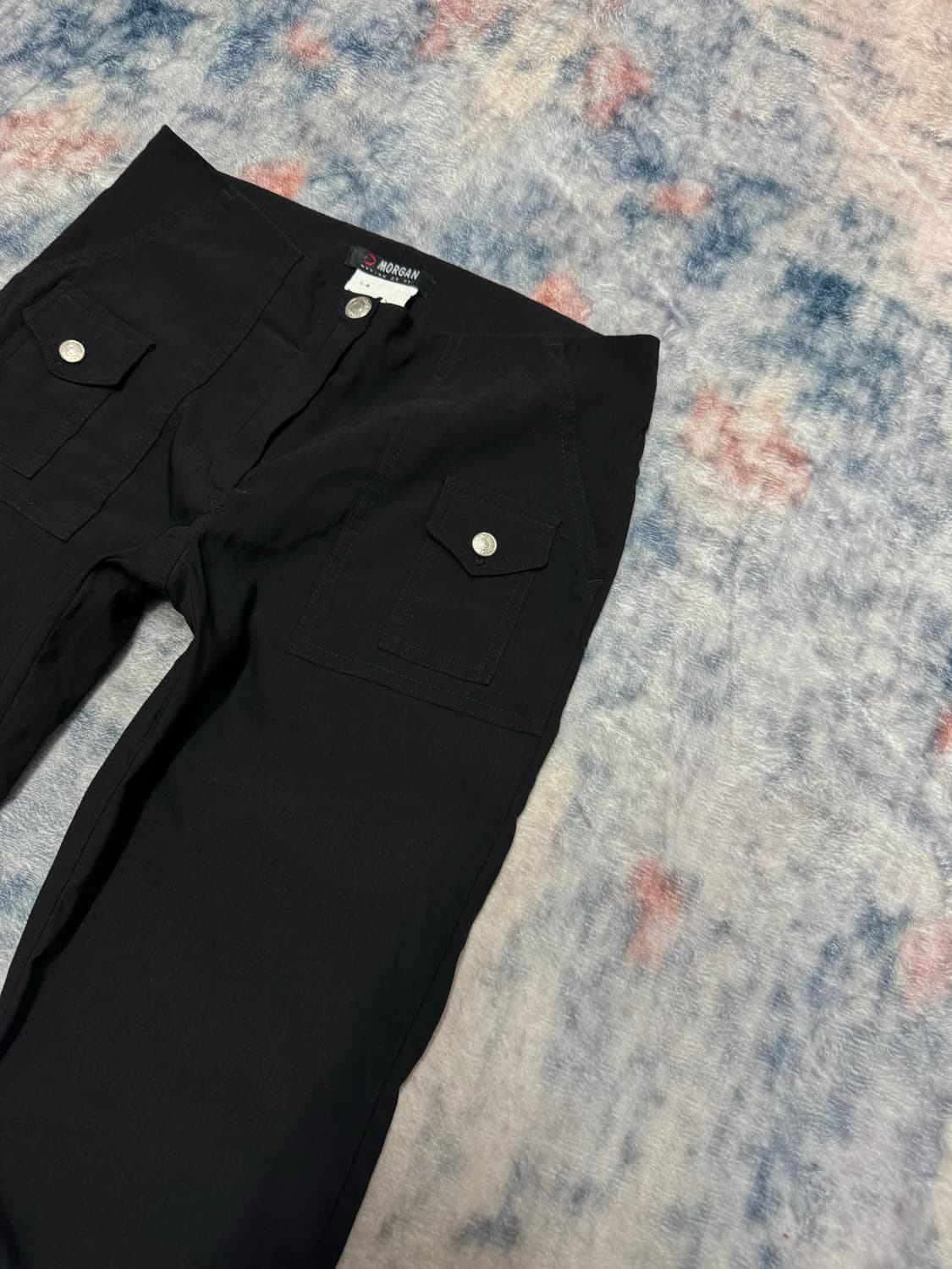 Morgan cargo pocket nylon boot cut pants 상품이미지4