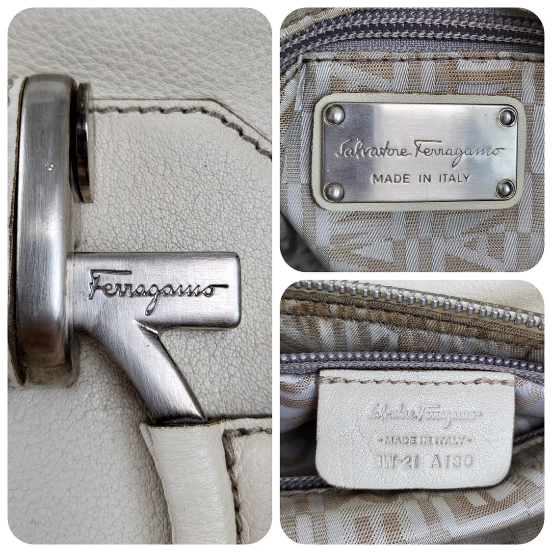 정품 페라가모 간치니 벨티드 가죽 숄더백 상품이미지9