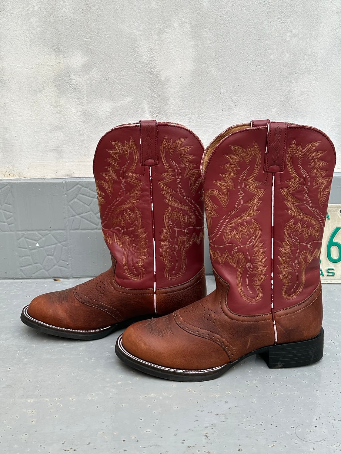 [저스틴] •Justin Cowboy Brown Boots 상품이미지3