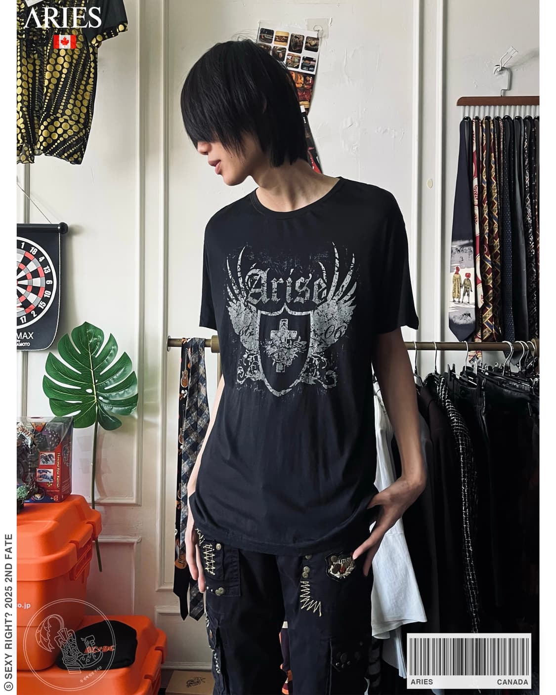 ARIES Gothic Punk Printed 1/2 T-Shirt 상품이미지1