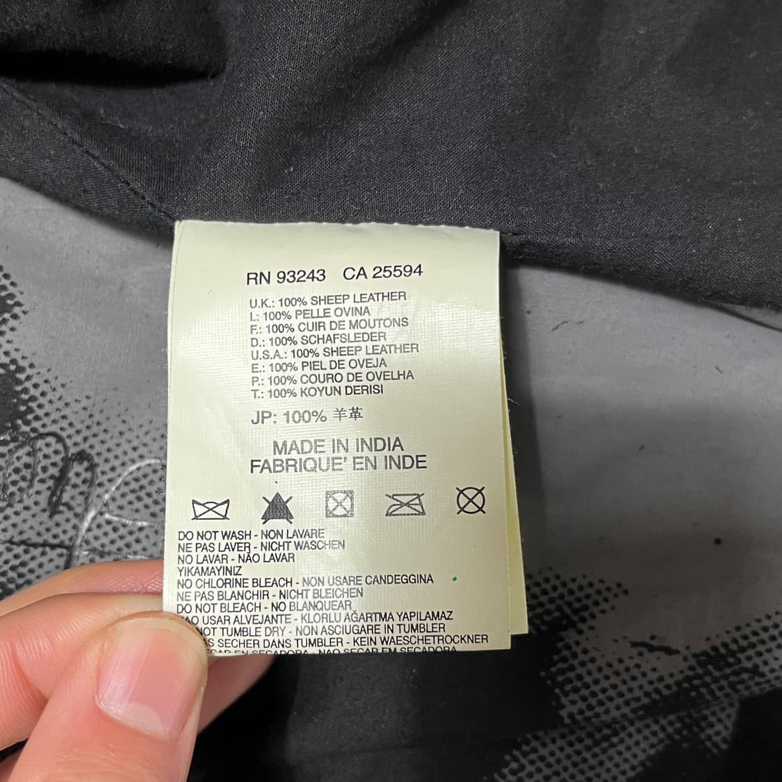 디젤 양가죽 바이커 자켓 상품이미지9