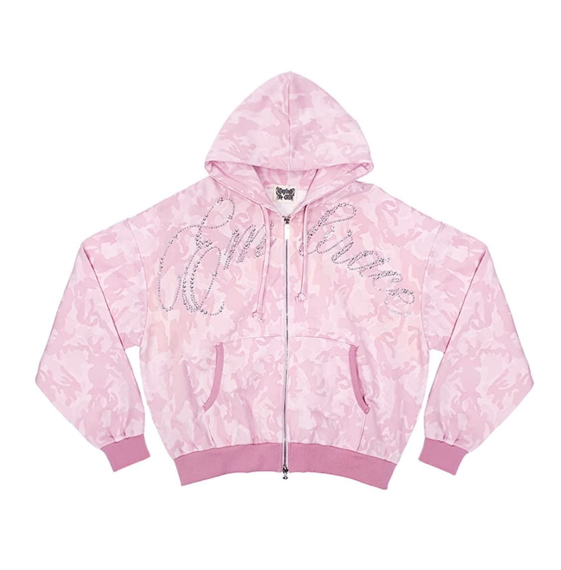 익스파이어드걸 핑크 카모 후드집업 상품이미지3