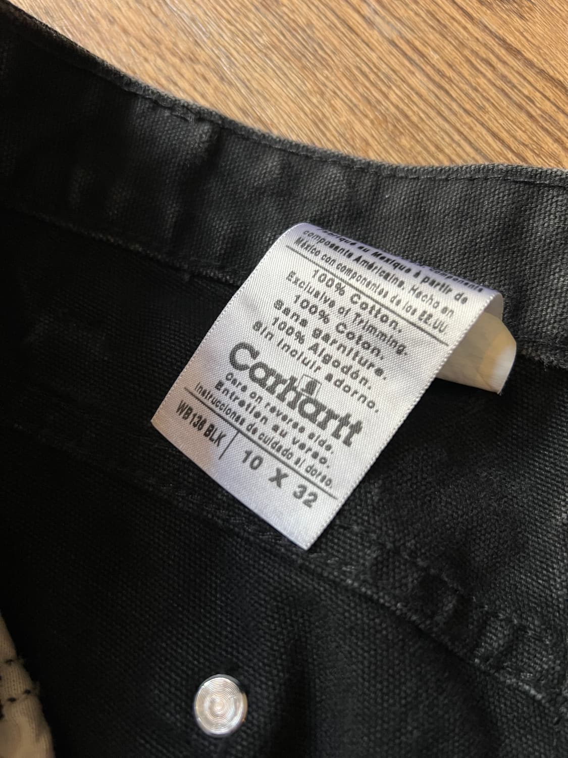 [29]칼하트 USA 블랙 더블니 워크팬츠 상품이미지4