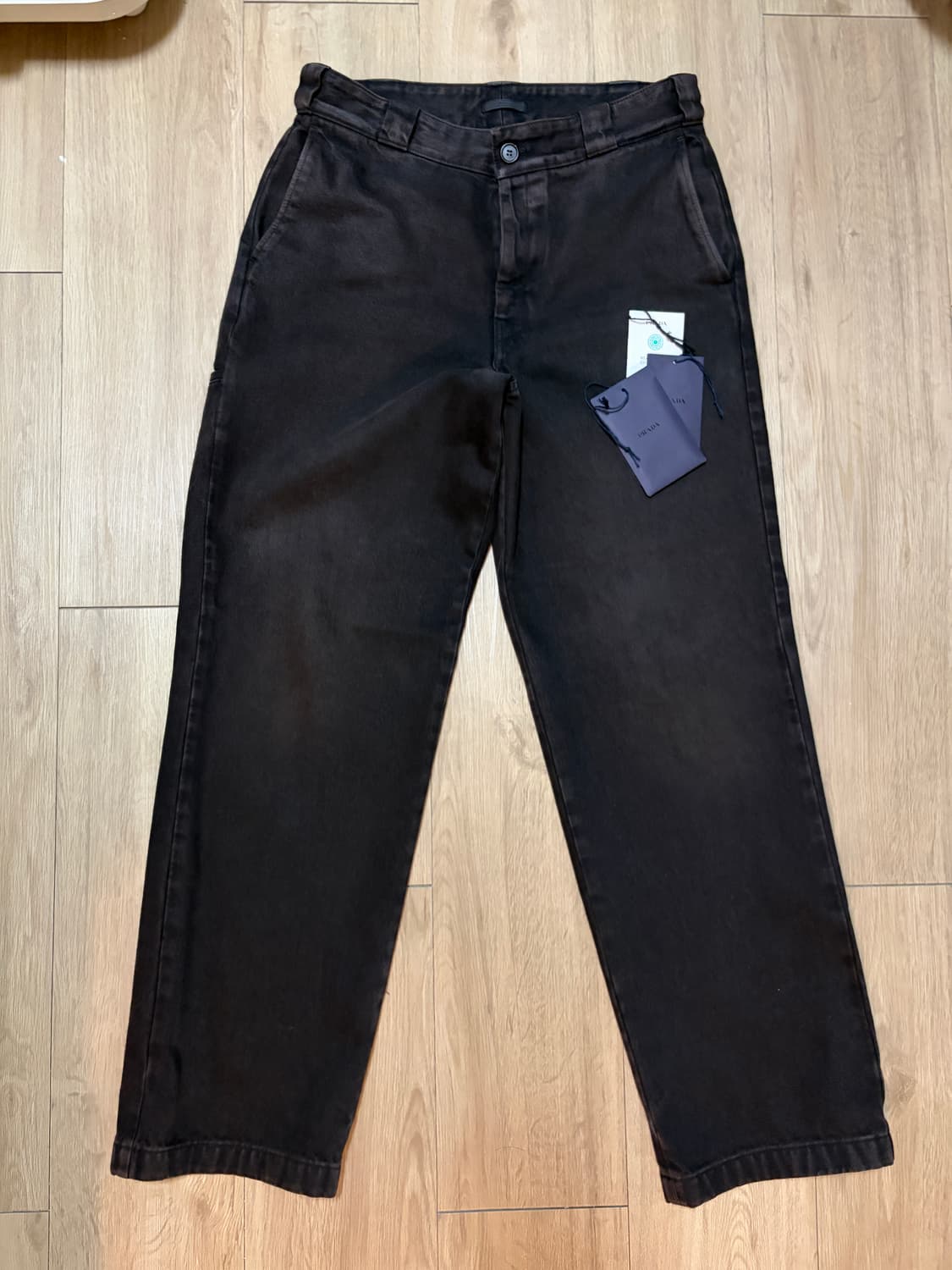 (48) 프라다 브라운 가먼트다잉 진 브라운  상품이미지5