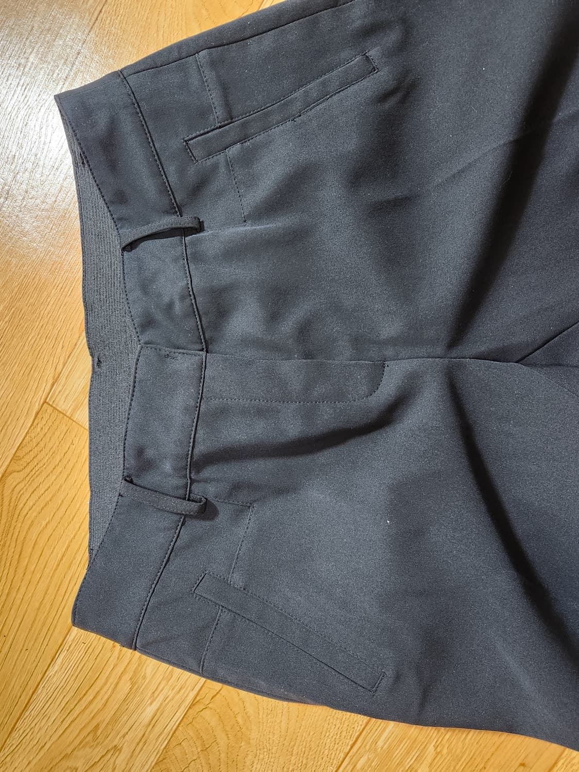 LOUISEN 검정색 기모 슬랙스 바지 28 상품이미지3