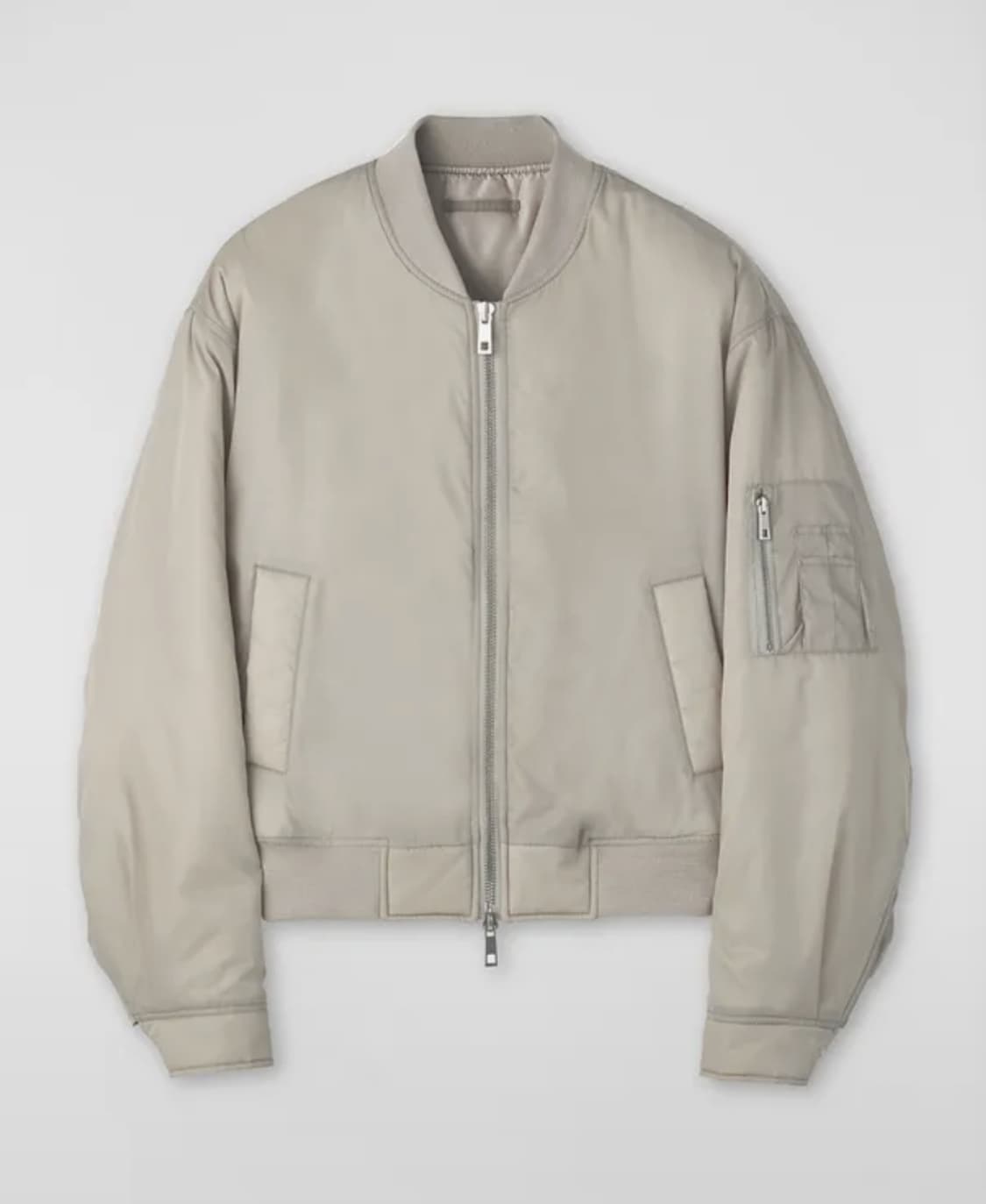 쿠어 오버핏 ma-1 자켓 L 크림베이지 상품이미지1