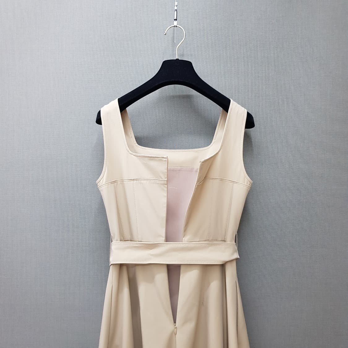 미샤 2024 스퀘어넥 벨트 A라인 롱 원피스 XS사이즈 상품이미지2