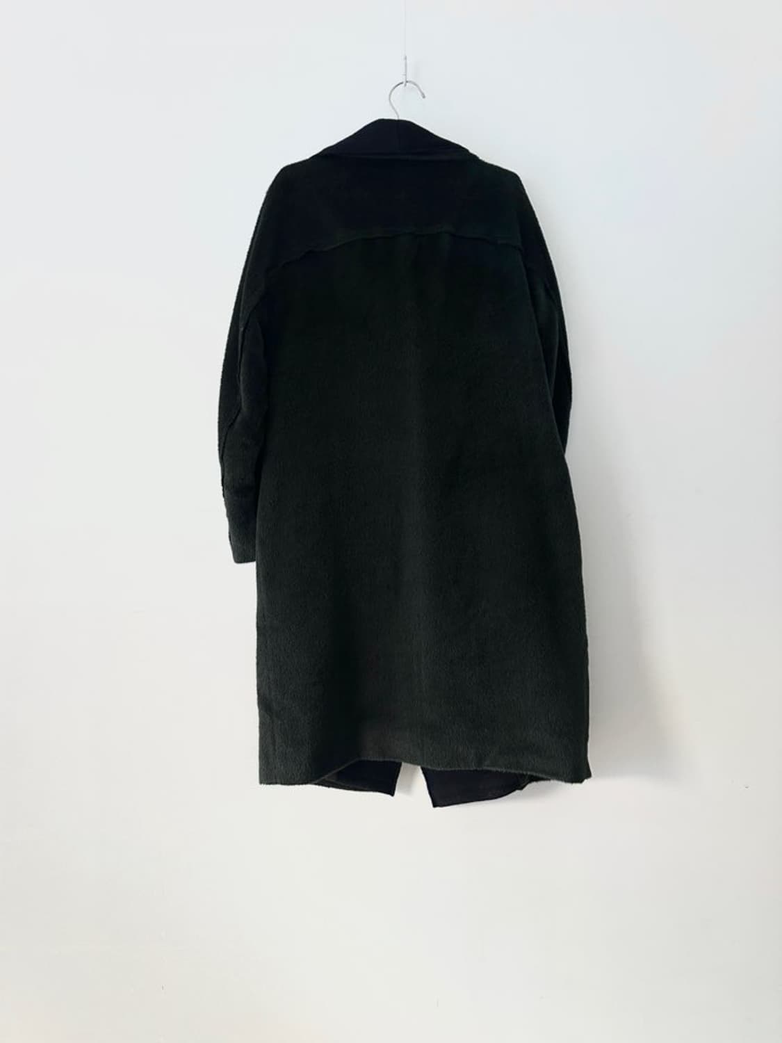 TIME neck drape wool coat / khaki 상품이미지6
