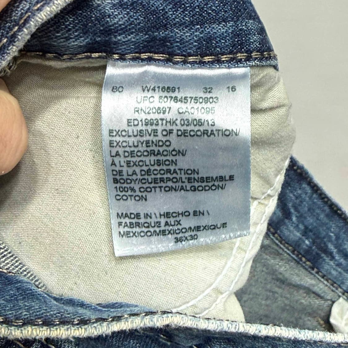 디키즈 카펜터 데님팬츠 36X30 상품이미지4