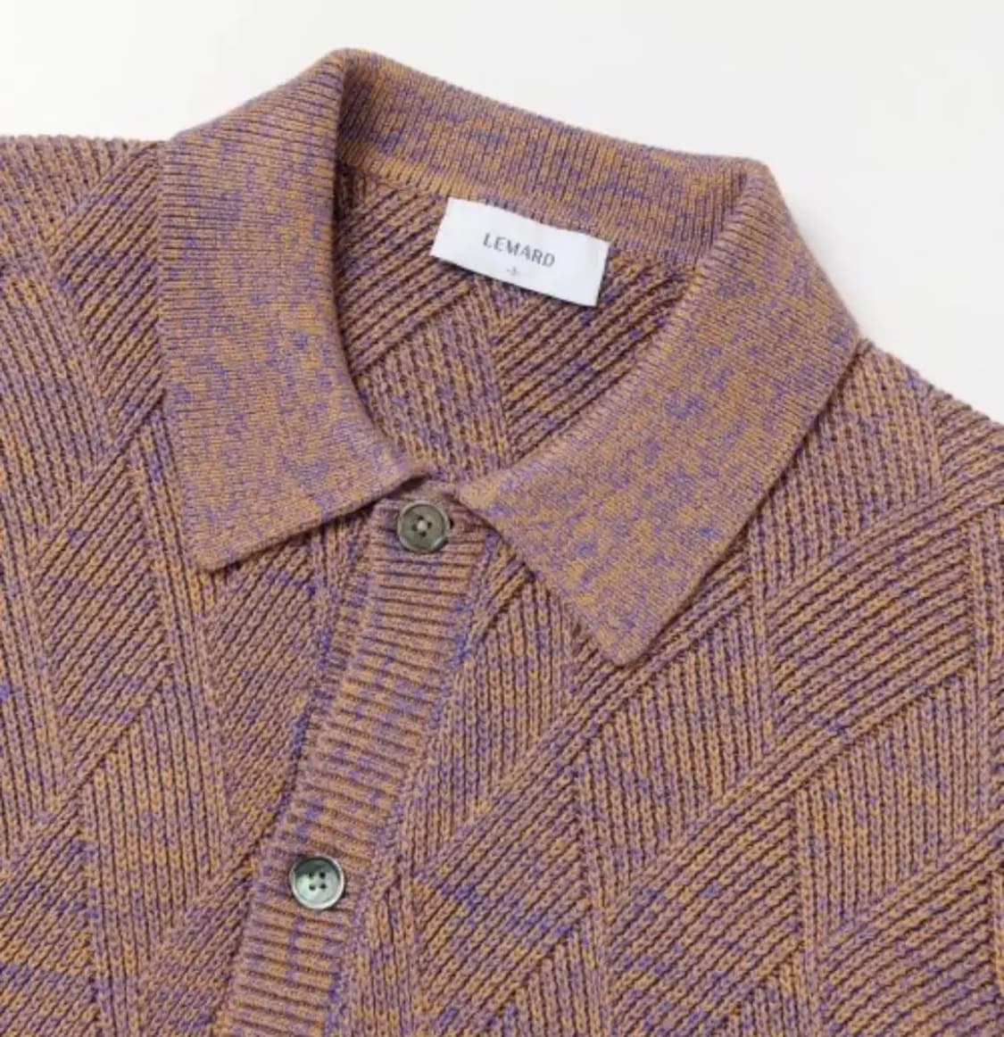 르마드 다이아 인타르시아 단추 카라 니트 상품이미지2