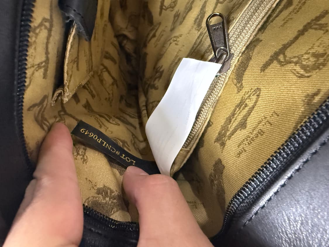 (OS)LLBEAN 엘엘빈 레더 라지 토트백 블랙 상품이미지7