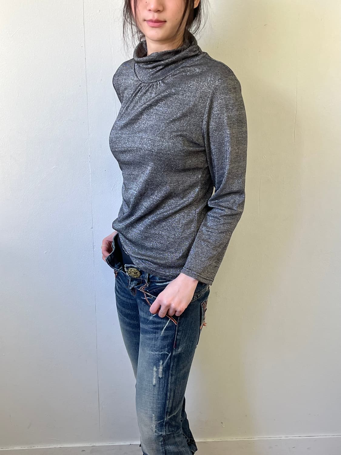 Nini Lack 스트라이프 터틀넥 상품이미지4