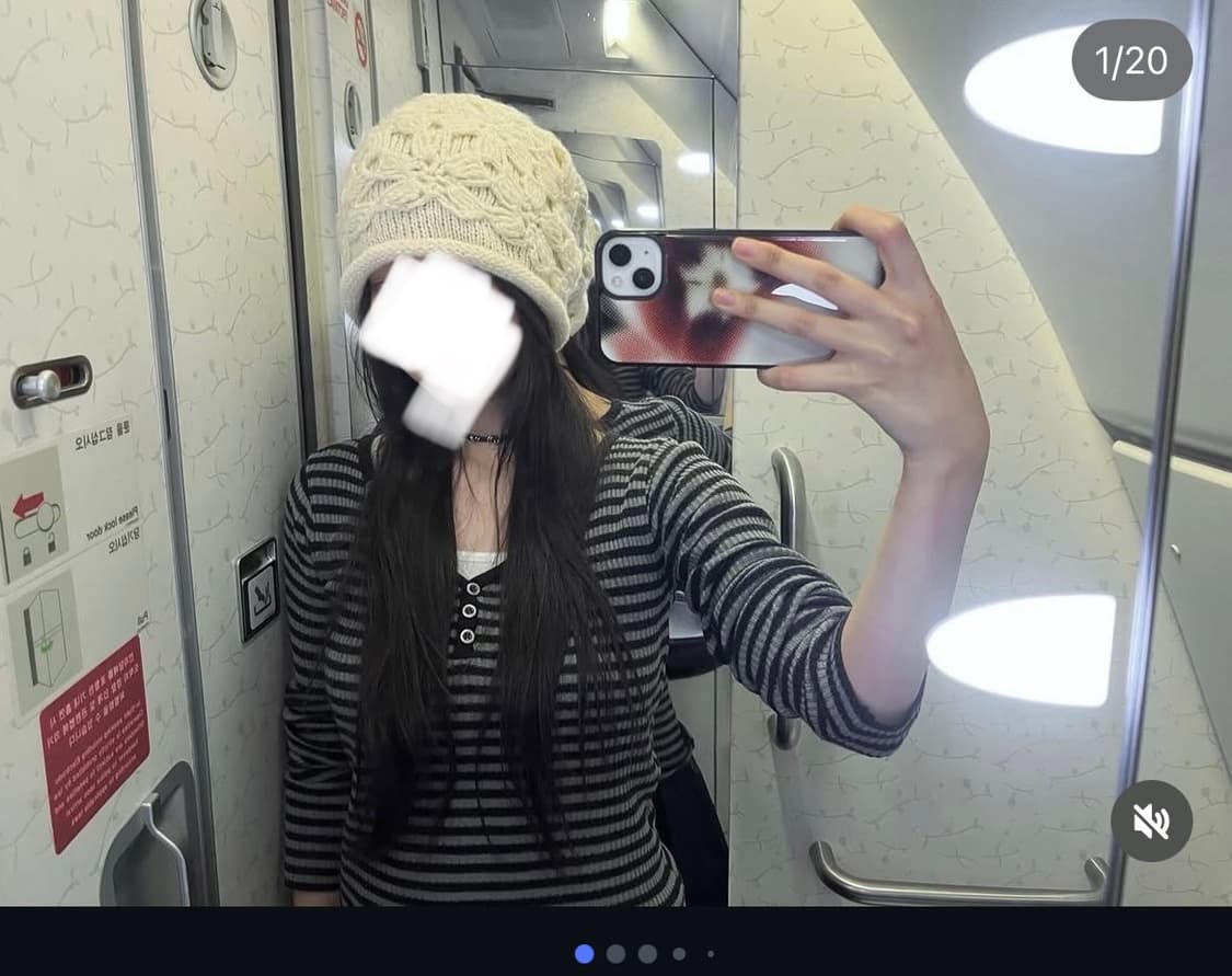 꽃자수 비니 상품이미지3