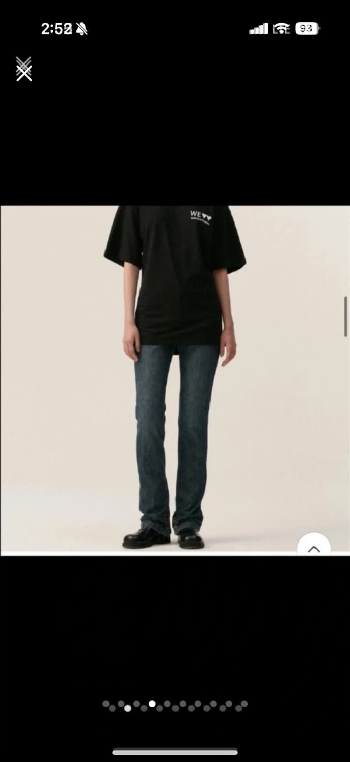 더오픈프로덕트 WASHED NAVY SKINY JEANS, NAVY 상품이미지5