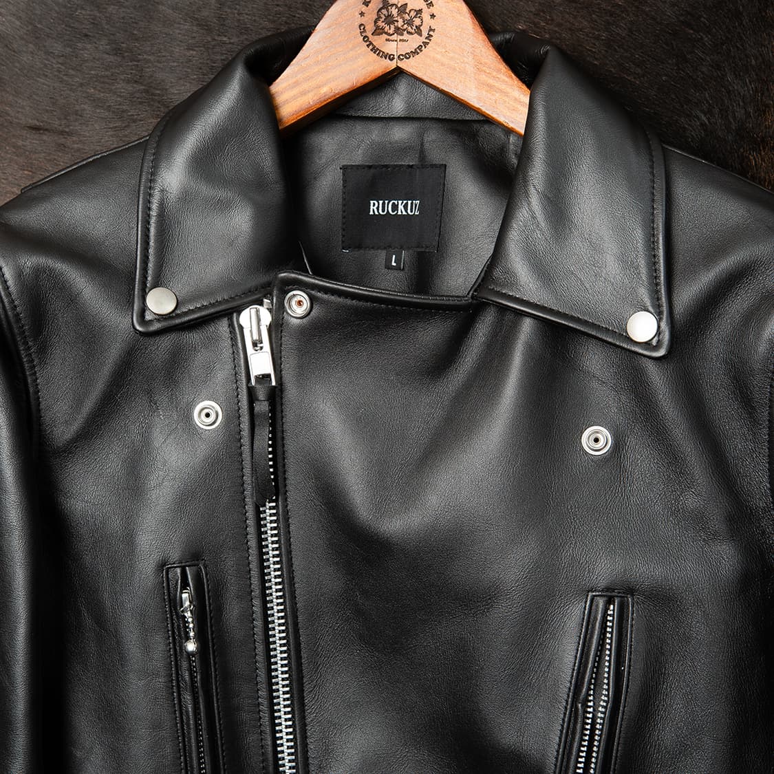 [97] RUCKUZ 카우레더 더블라이더 자켓 MO-2407  상품이미지2