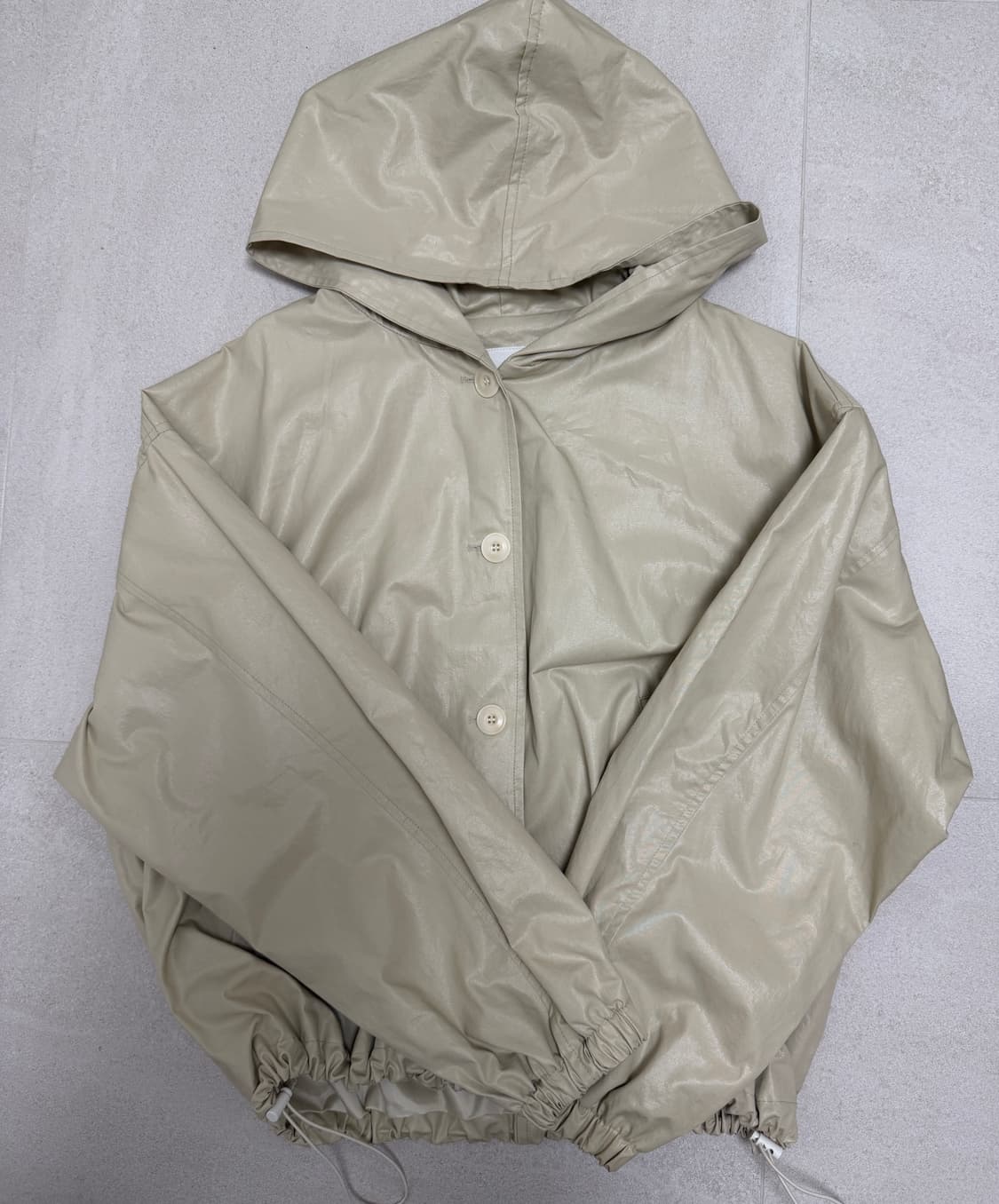 스트링 레인코트 바람막이 점퍼 상품이미지2