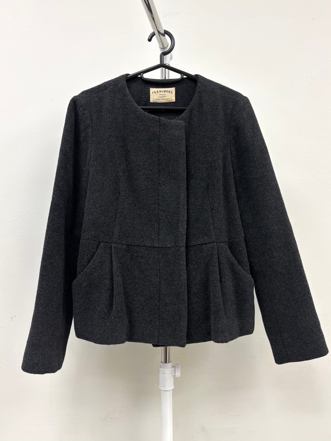빈티지 차콜 울 자켓 상품이미지5