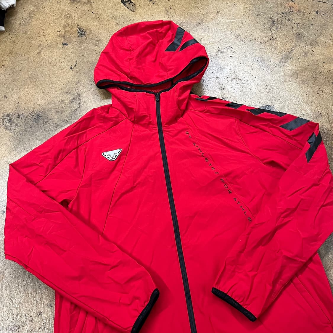 [정품/XL] 다이나핏 레드 바람막이 후드 집업 b14 상품이미지1