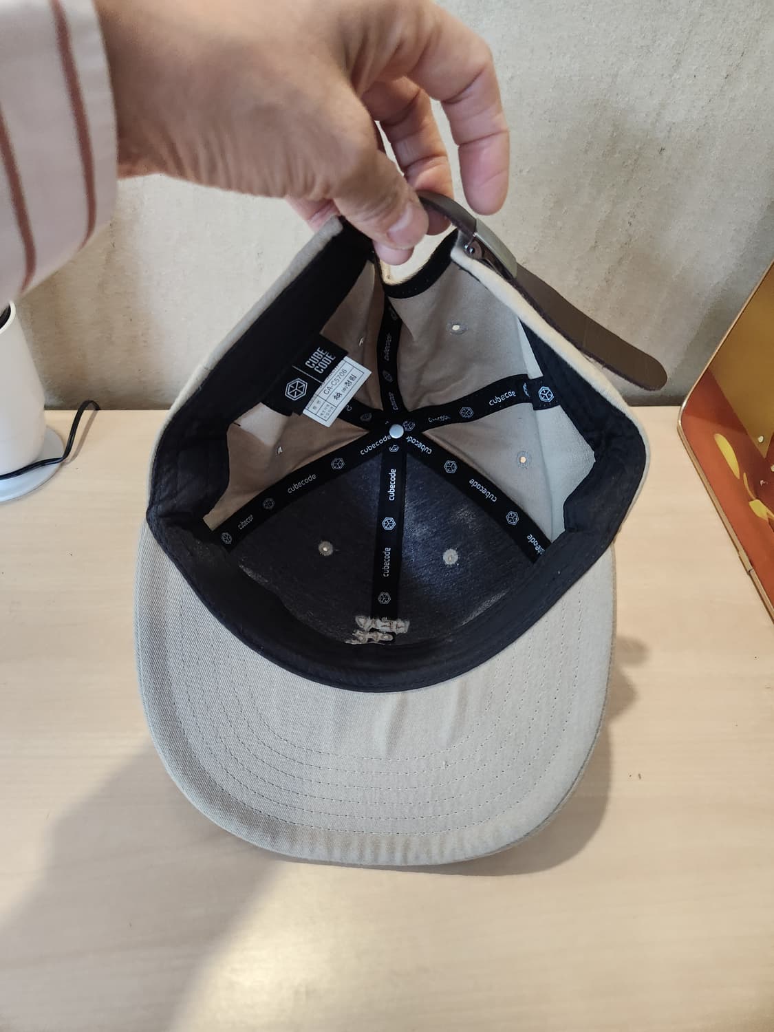 “CUBE CODE 베이지 스냅백🧢 스트릿 무드 감성템” 상품이미지6