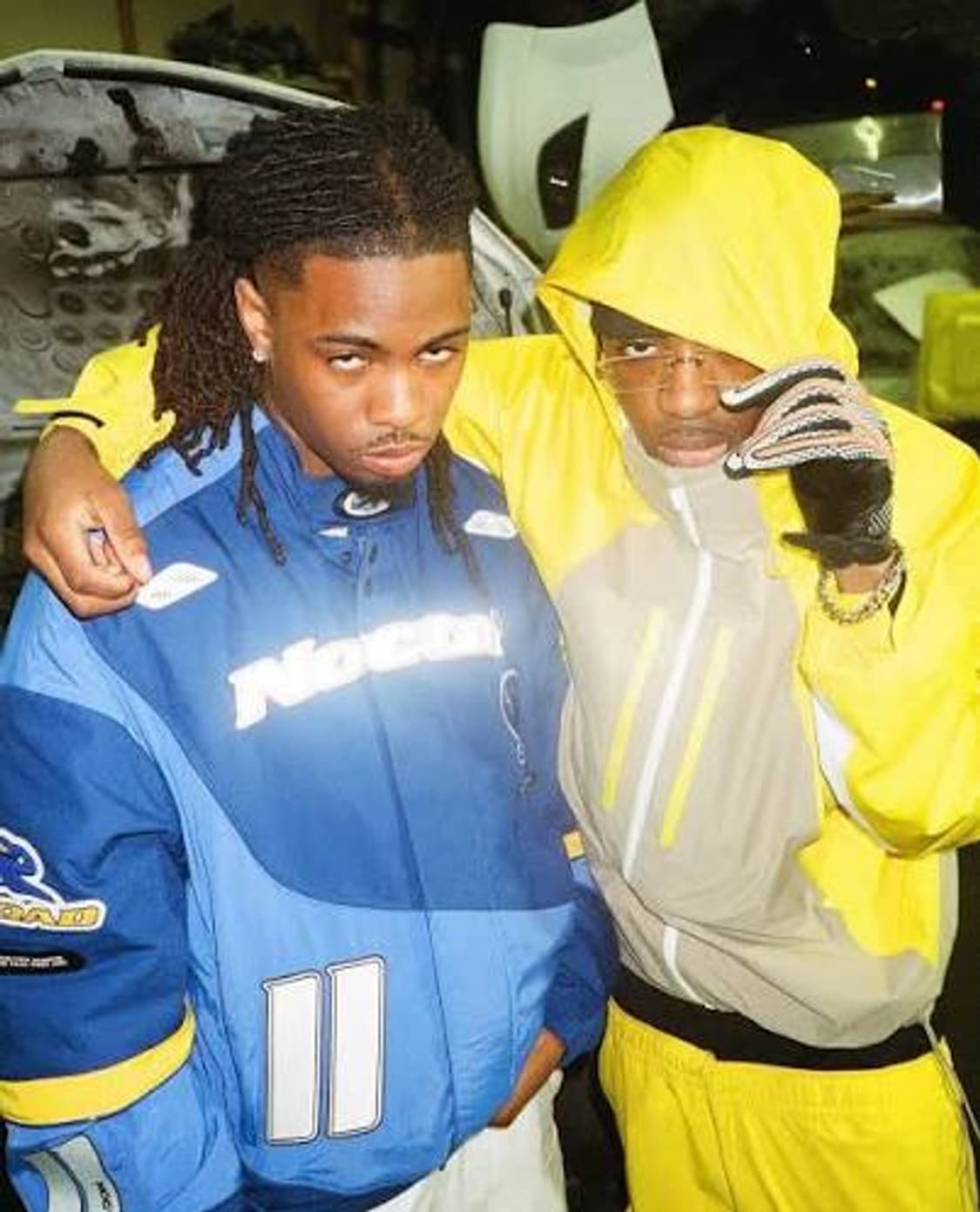 [XL]나이키 x 녹타 레이싱 자켓 블루 상품이미지7