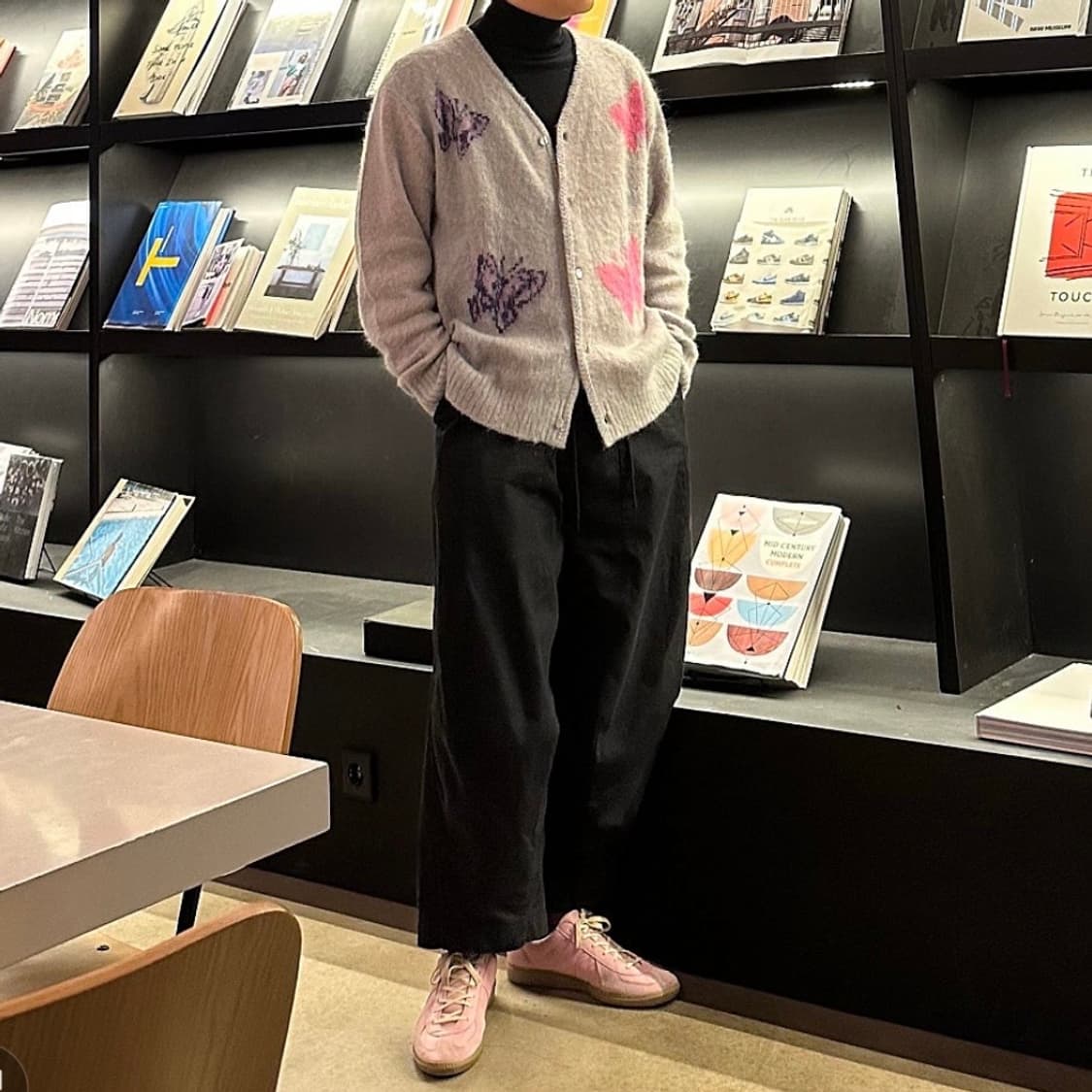 [L] 니들스 x studious 별주 모헤어 가디건 빠삐용 상품이미지4