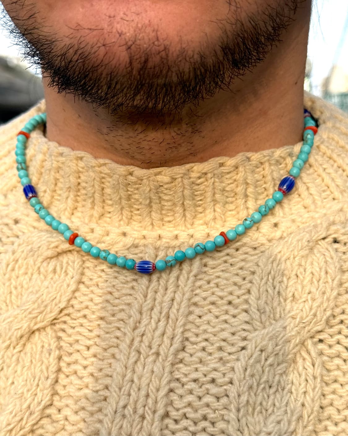 모쿠토 ‘단청’ 비즈 목걸이 [블루] 상품이미지9