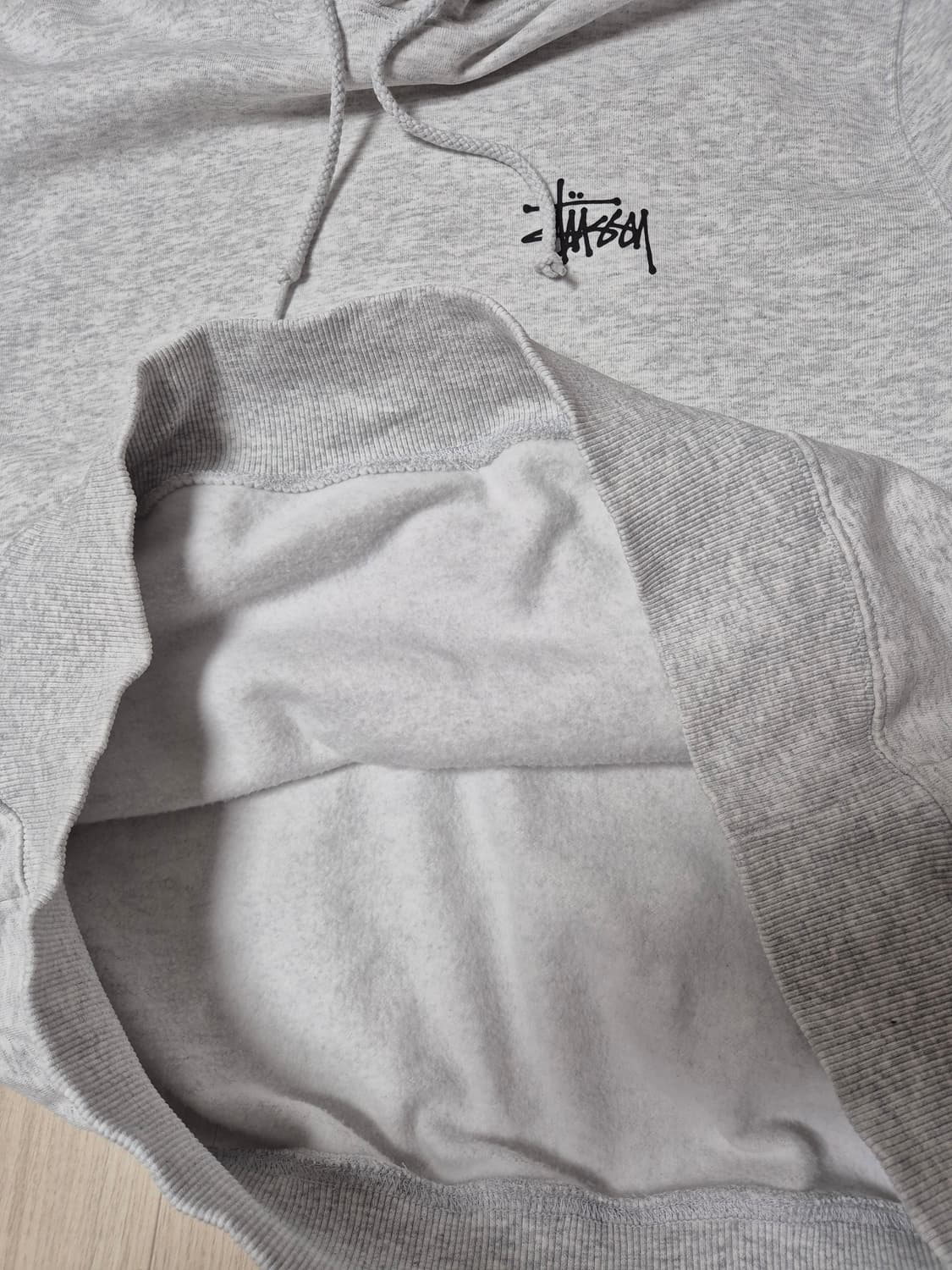 [L] 스투시 베이직 후드 애쉬 헤더 2021 상품이미지6