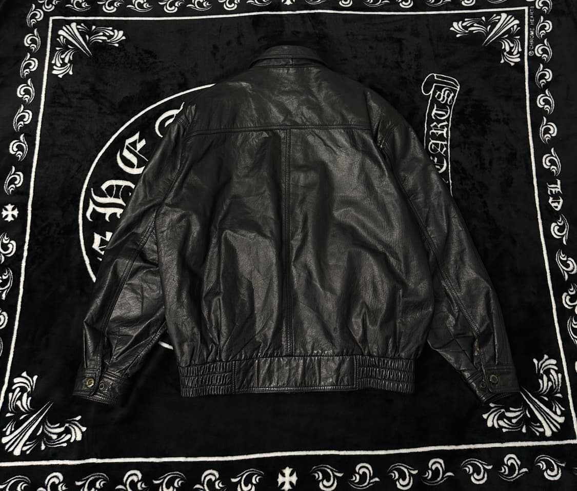 leather 레더 빈티지 가죽 블루종 상품이미지10