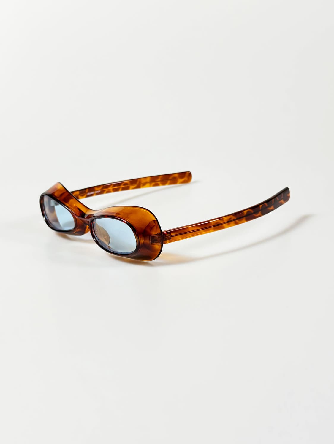 90s JOANNA 토터스쉘 볼드 오벌 빈티지 틴트 선글라스 상품이미지3