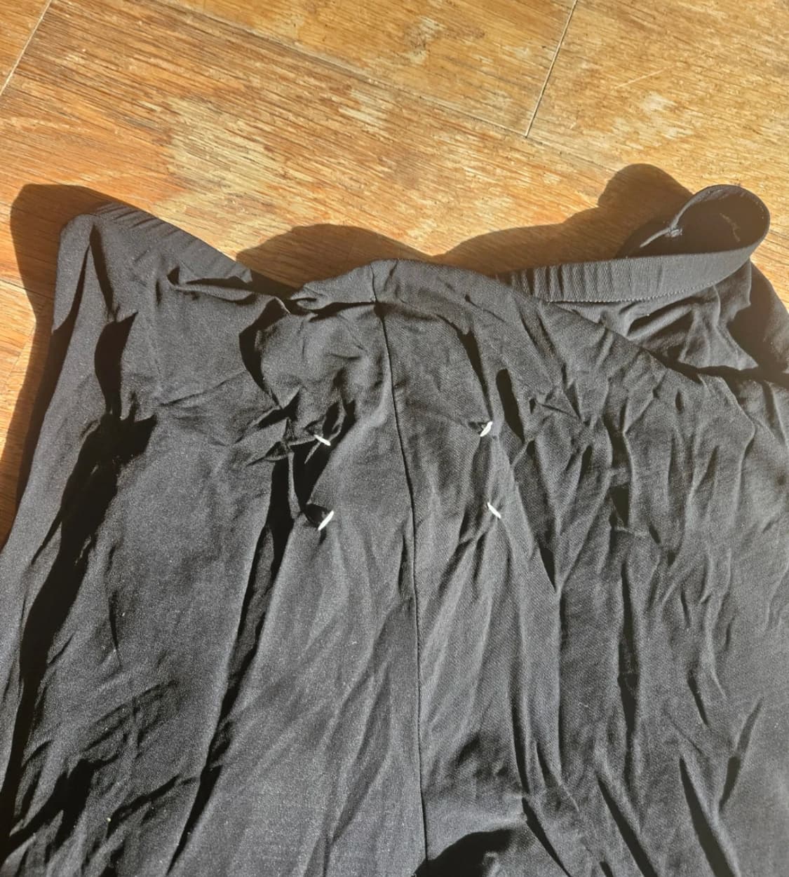 마르지엘라 브레이드 니트 레깅스 블랙 상품이미지3