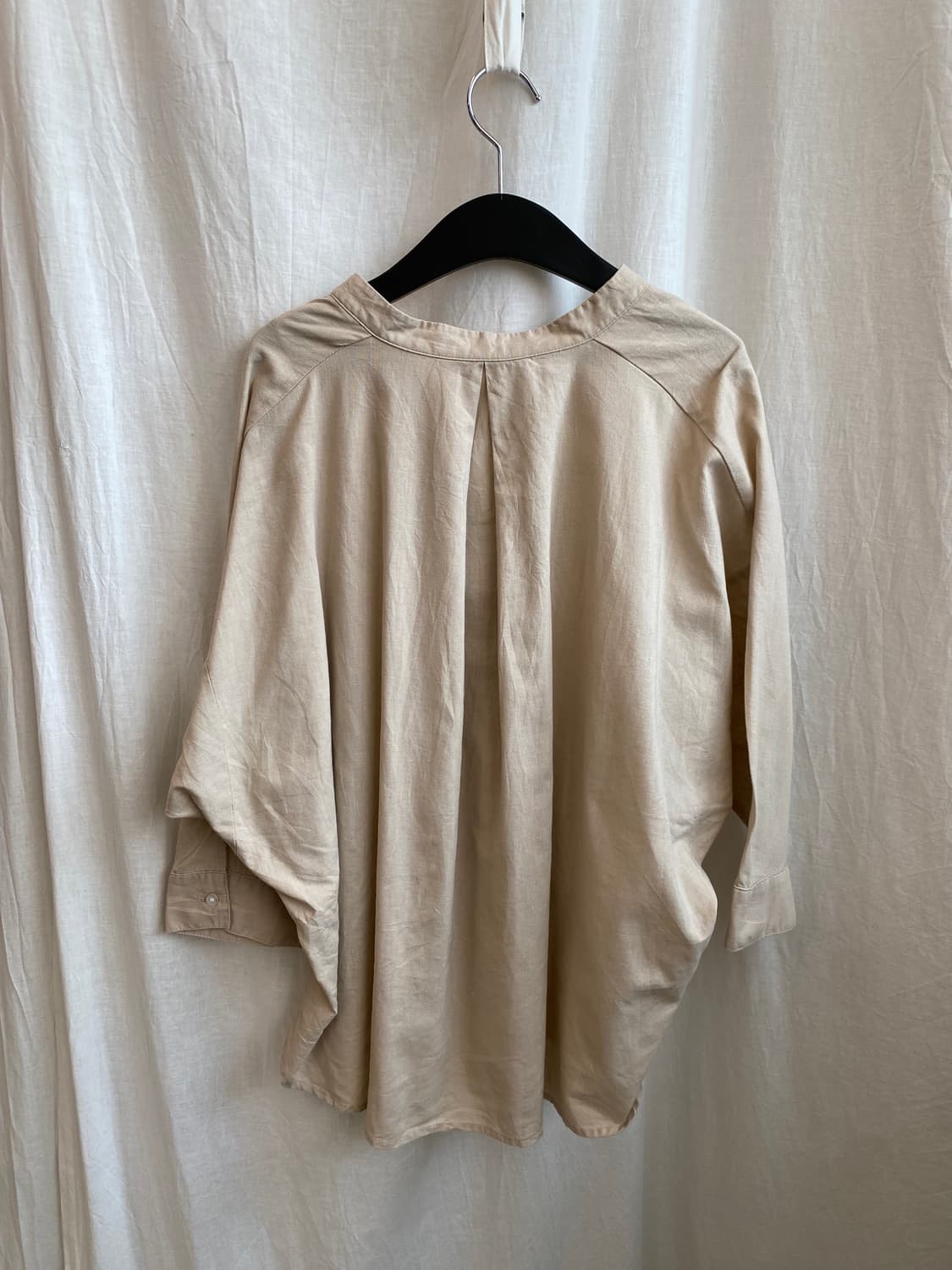 GU 린넨면혼방 7부블라우스(-66반) 상품이미지2