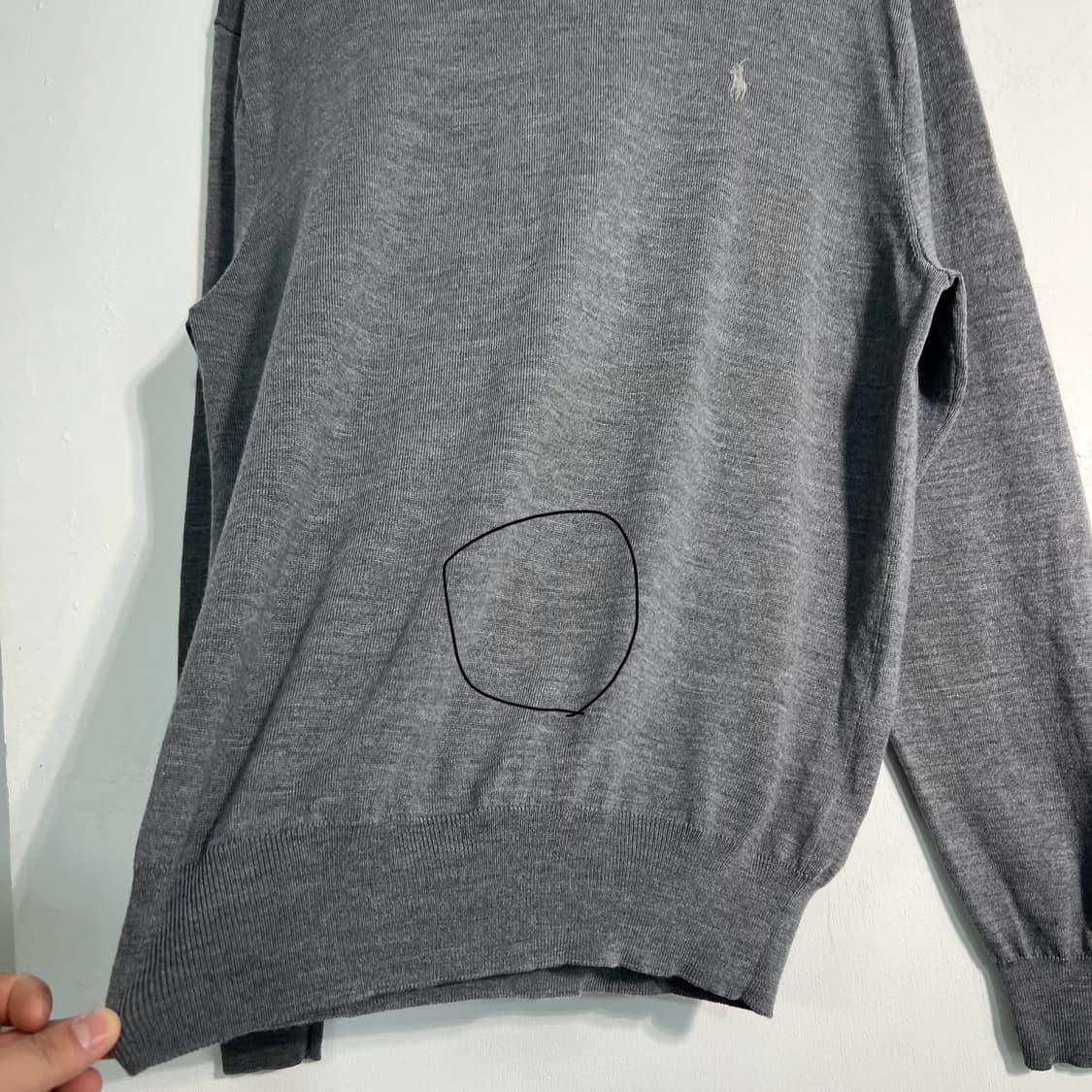 폴로랄프로렌 메리노 울100 니트 L (세탁완료) 상품이미지6
