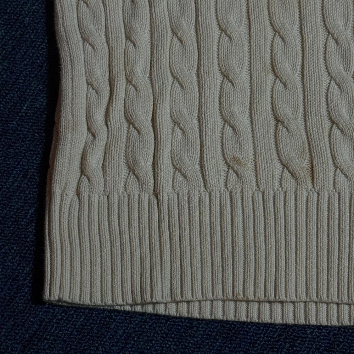 폴로 랄프로렌 케이블니트 아이보리 상품이미지3