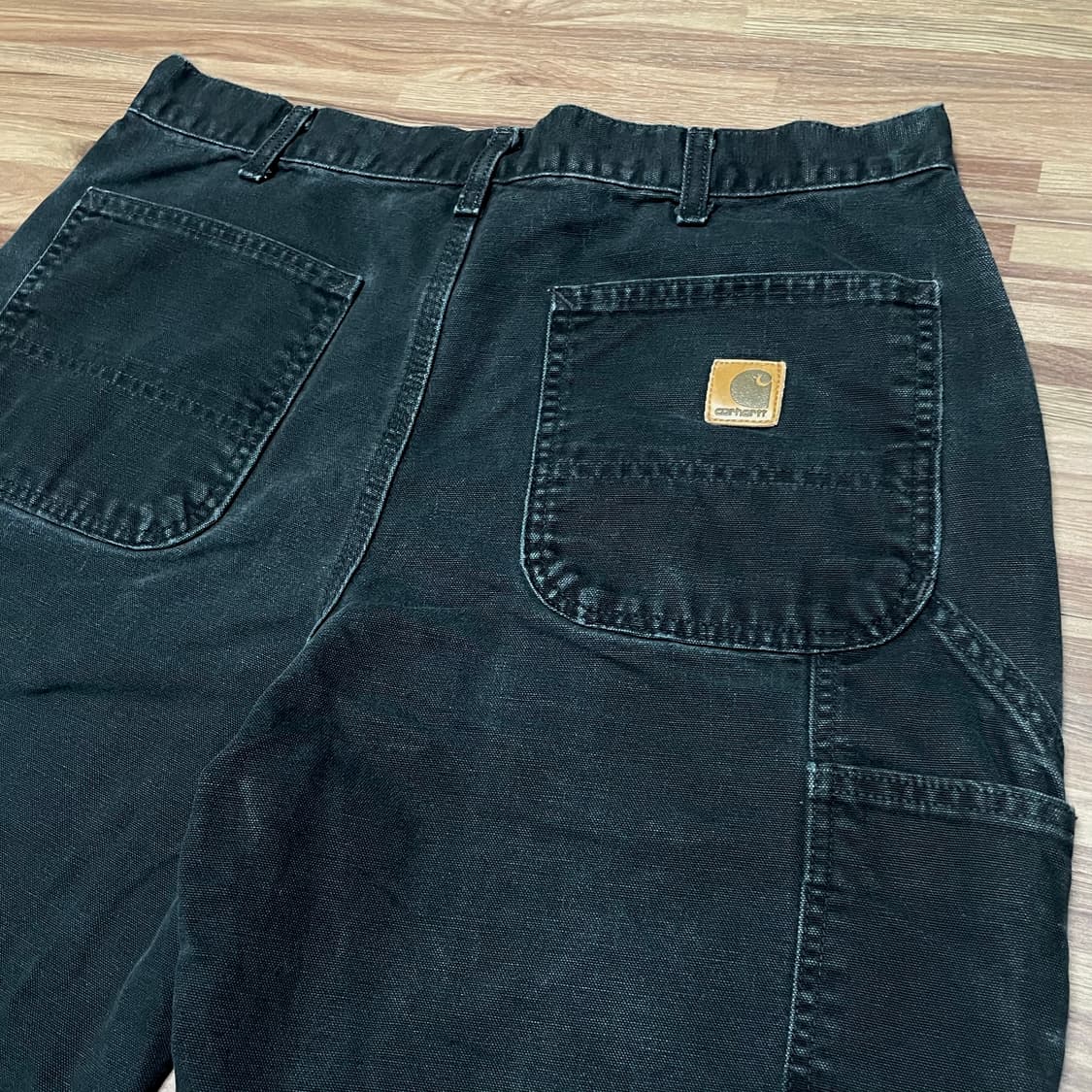 빈티지 칼하트 블랙 싱글니 카펜터 캔버스 워크팬츠 34 상품이미지3