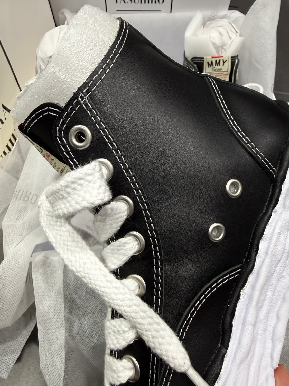 메종미하라야스히로 피터슨 하이탑 38 (가죽/남여공용) 상품이미지4