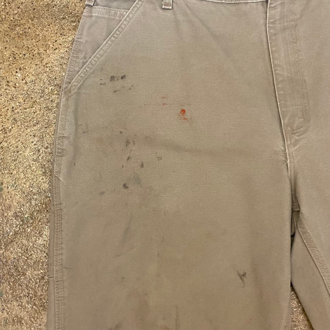 칼하트 베이지 싱글니 워크팬츠 상품이미지4