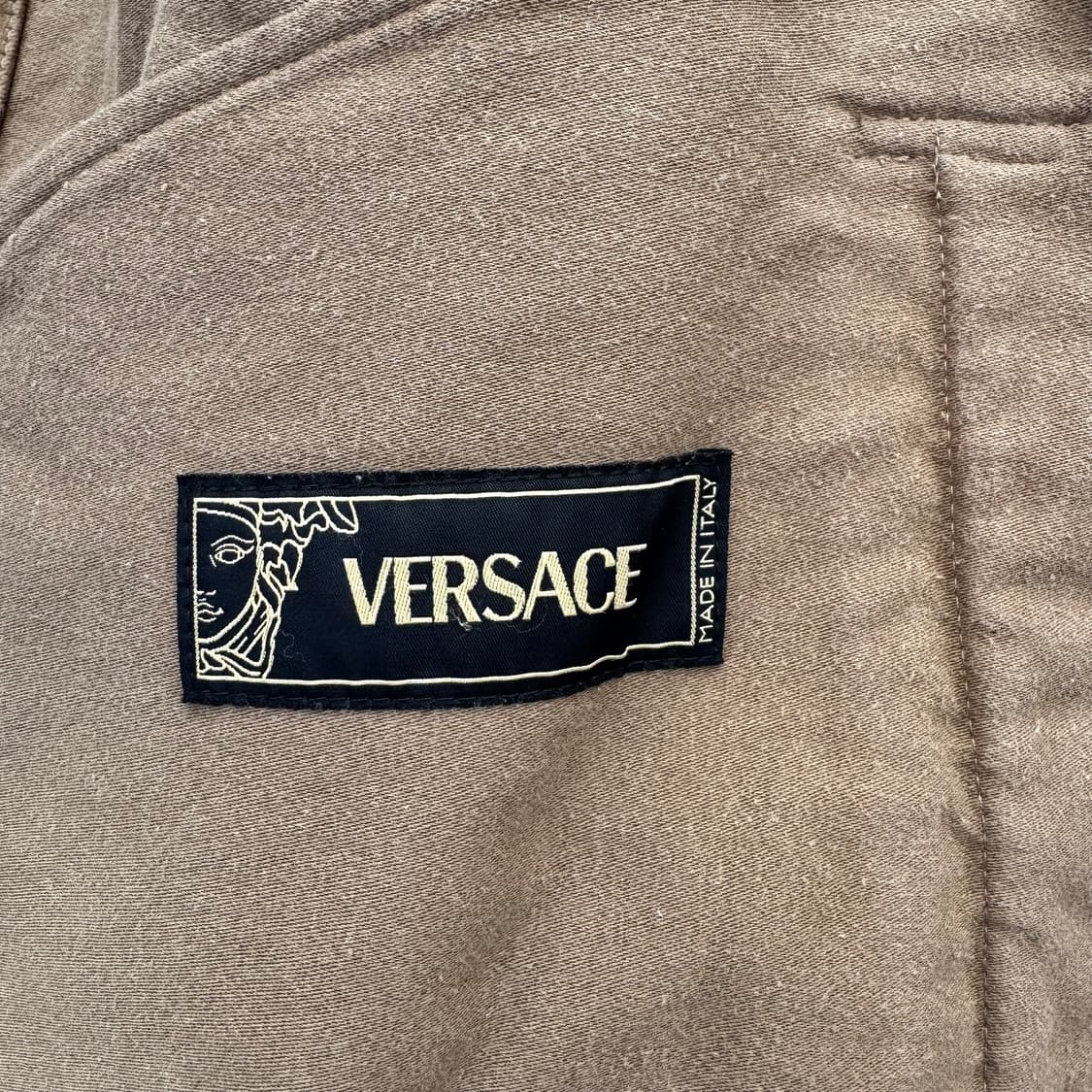 [XL] 00s Versace 베르사체 몰스킨 프렌치 모터싸이클 코트 상품이미지10