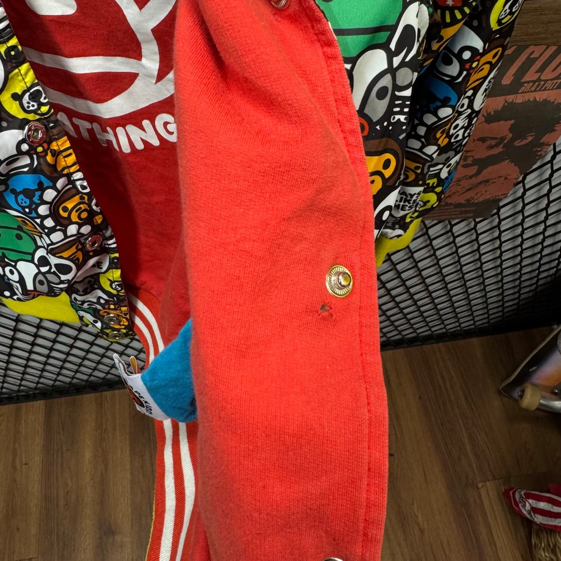 베이프 키즈 마일로 리버시블 바시티자켓 애니멀 사파리 포인트 상품이미지9