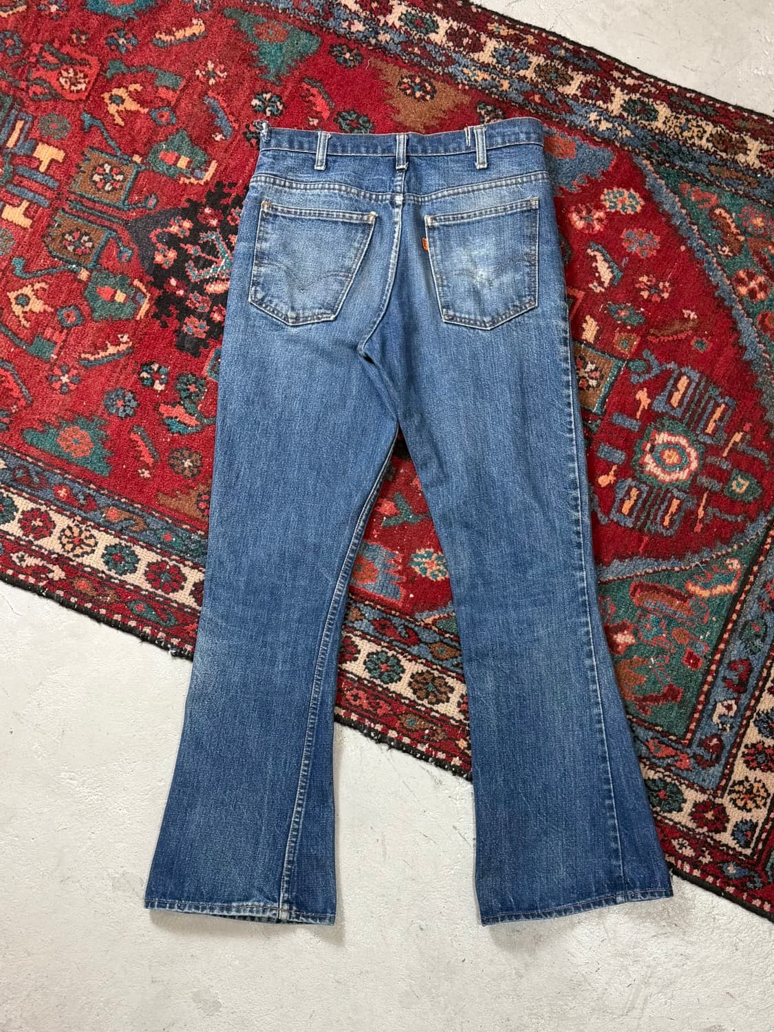 80's USA Made 빈티지 리바이스 646 벨바텀 부츠컷 오렌지탭 상품이미지4