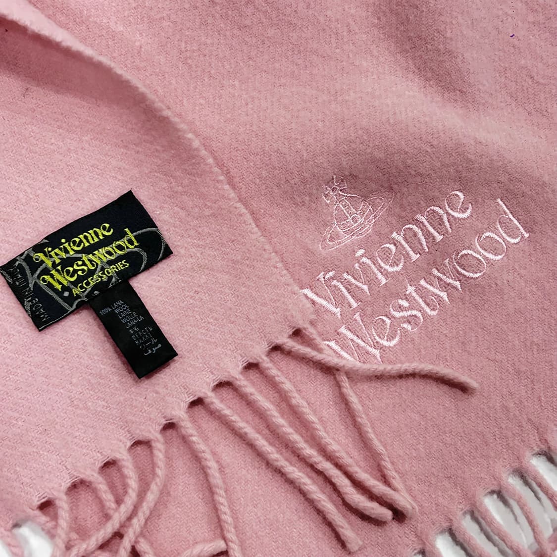 Vivienne westwood 비비안웨스트우드 라이트 핑크 목도리  상품이미지6