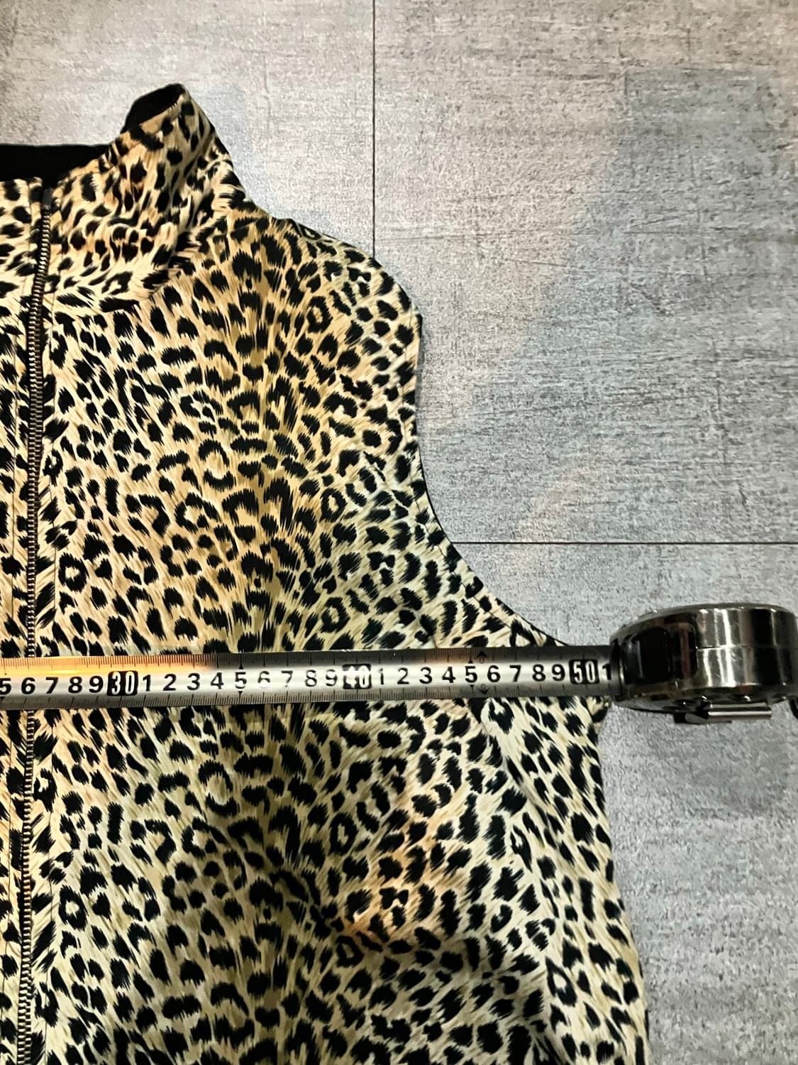 일본빈티지 올드스쿨아메카지 레오파드호피 베스트조끼 상품이미지2