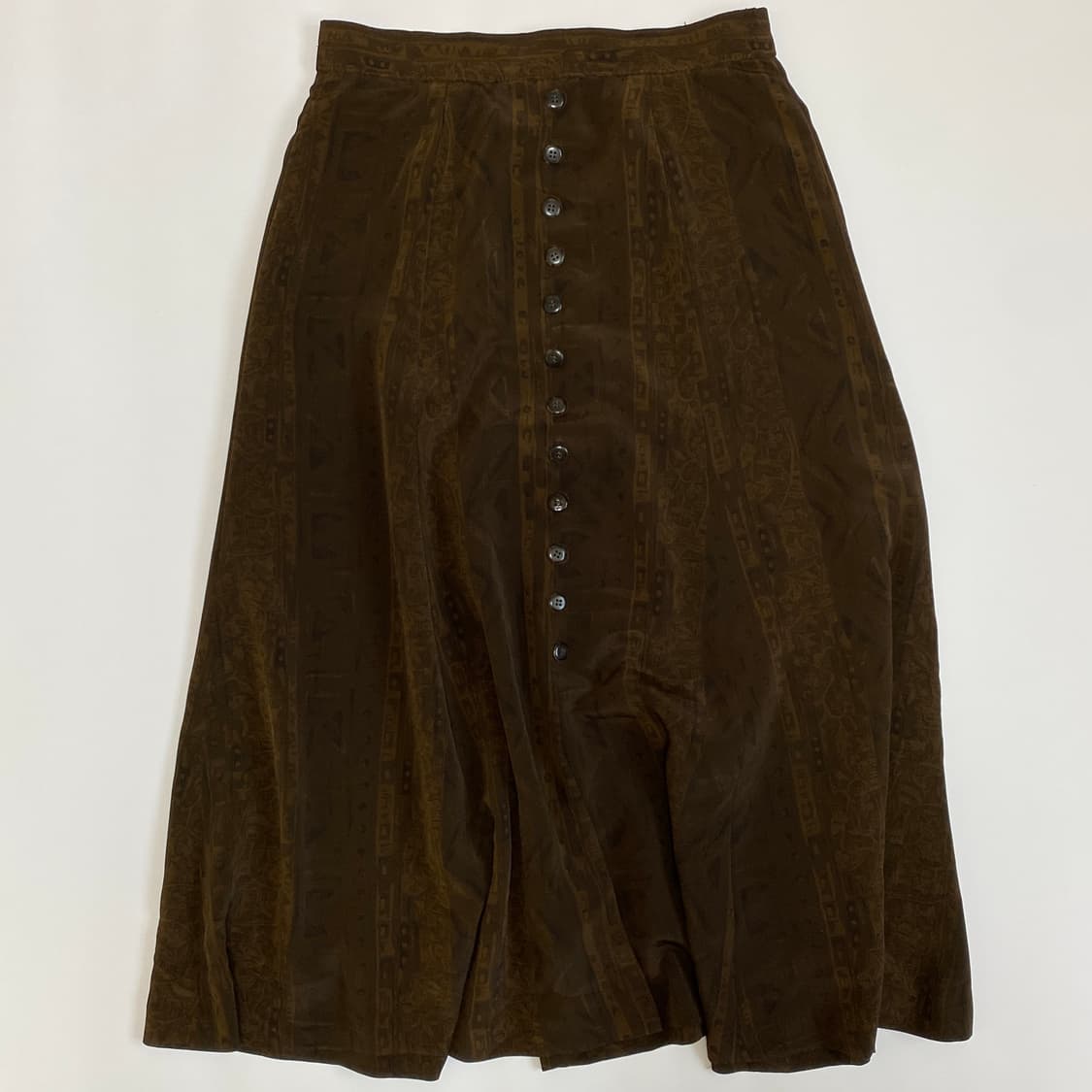 🤎 [Vintage] 에스닉 패턴 프론트 버튼 롱 스커트 상품이미지4