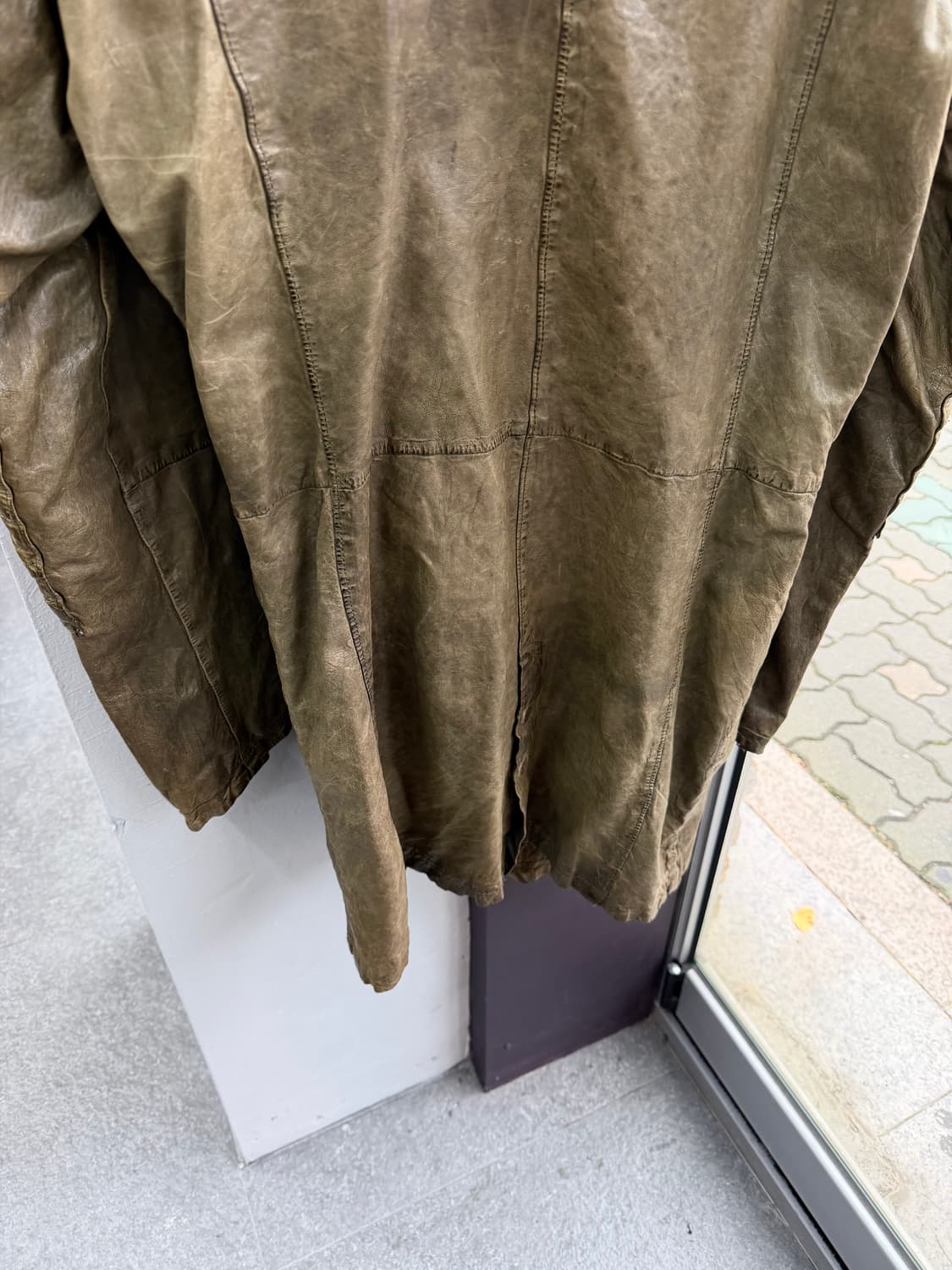 M/ 디젤 아카이브 램스킨 레더 롱코트 자켓 상품이미지8