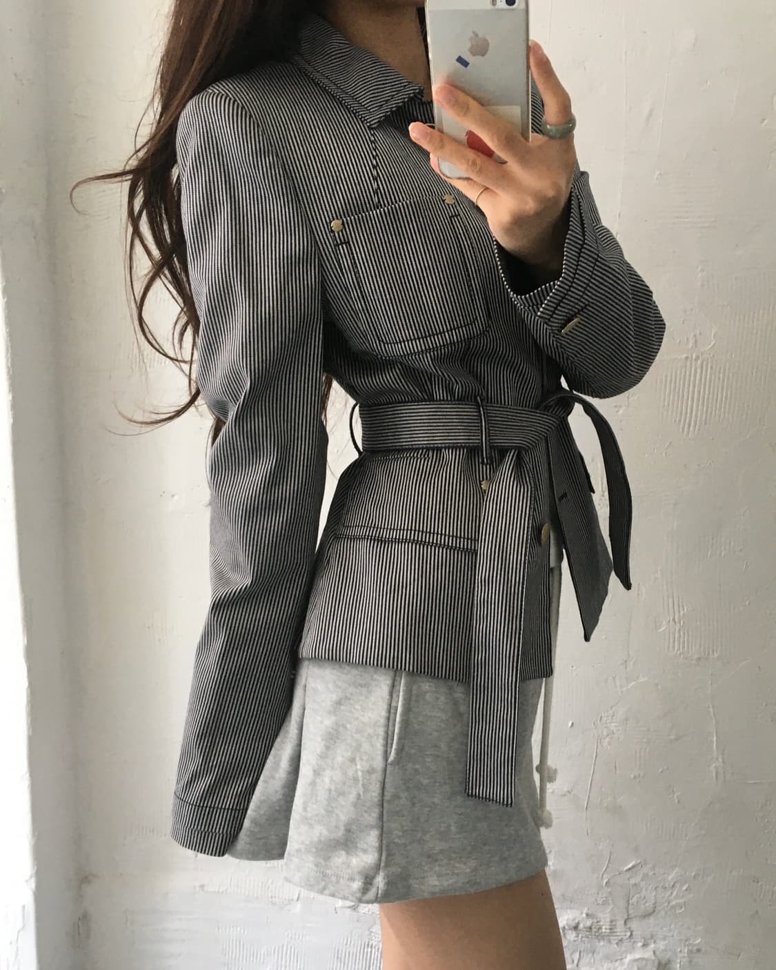 Gucci 구찌 핀스트라이프 벨티드 자켓 상품이미지2