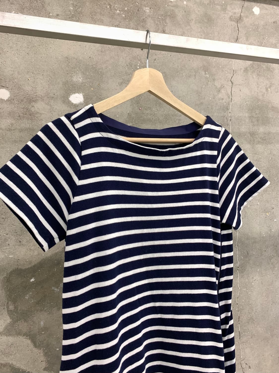 Sacai 사카이 네이비 단가라 프릴 미니 원피스 상품이미지6