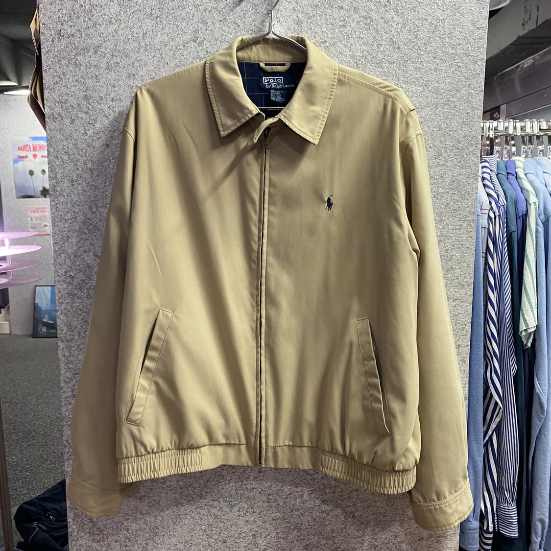 폴로 랄프로렌 베이지 블루종 스윙톱 자켓 B4547  상품이미지2